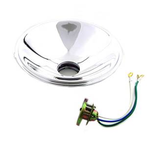 Headlight Reflector w Socket