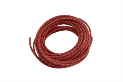 25' Cloth Covered Wire (Red)