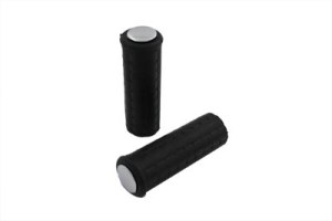 Waffle Grips with Chrome Plugs