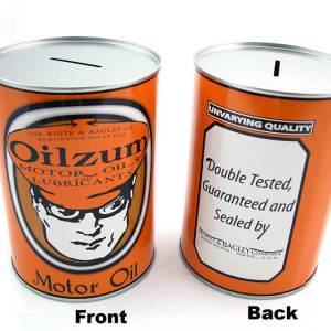 Oilzum Oil Can Coin Bank