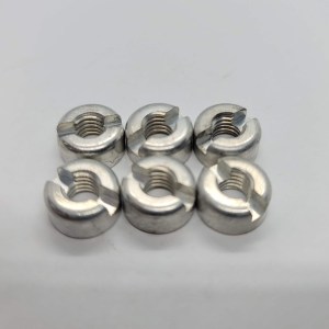Slotted 1/4-24 Thread Nuts