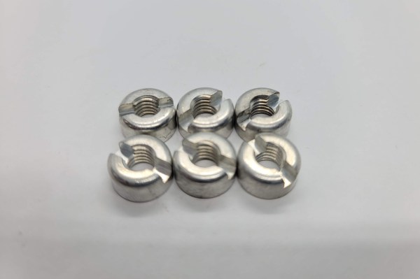 Slotted 1/4-24 Thread Nuts