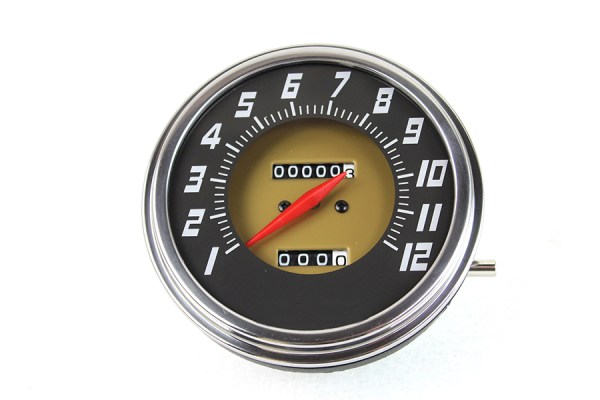 Speedometer - Black/Gold (1953-55)